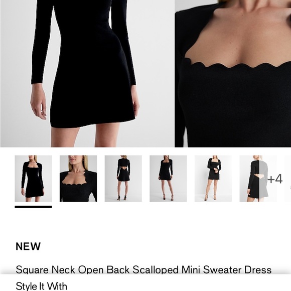 NWT Express little black dress - Picture 4 of 5